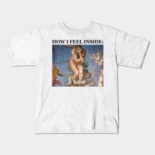 Michelangelo Art Meme Kids T-Shirt